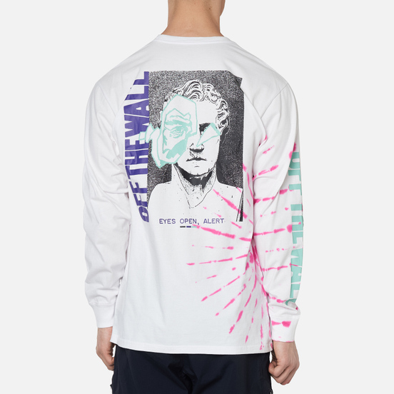Мужской лонгслив Vans Eyes Open Tie Dye White