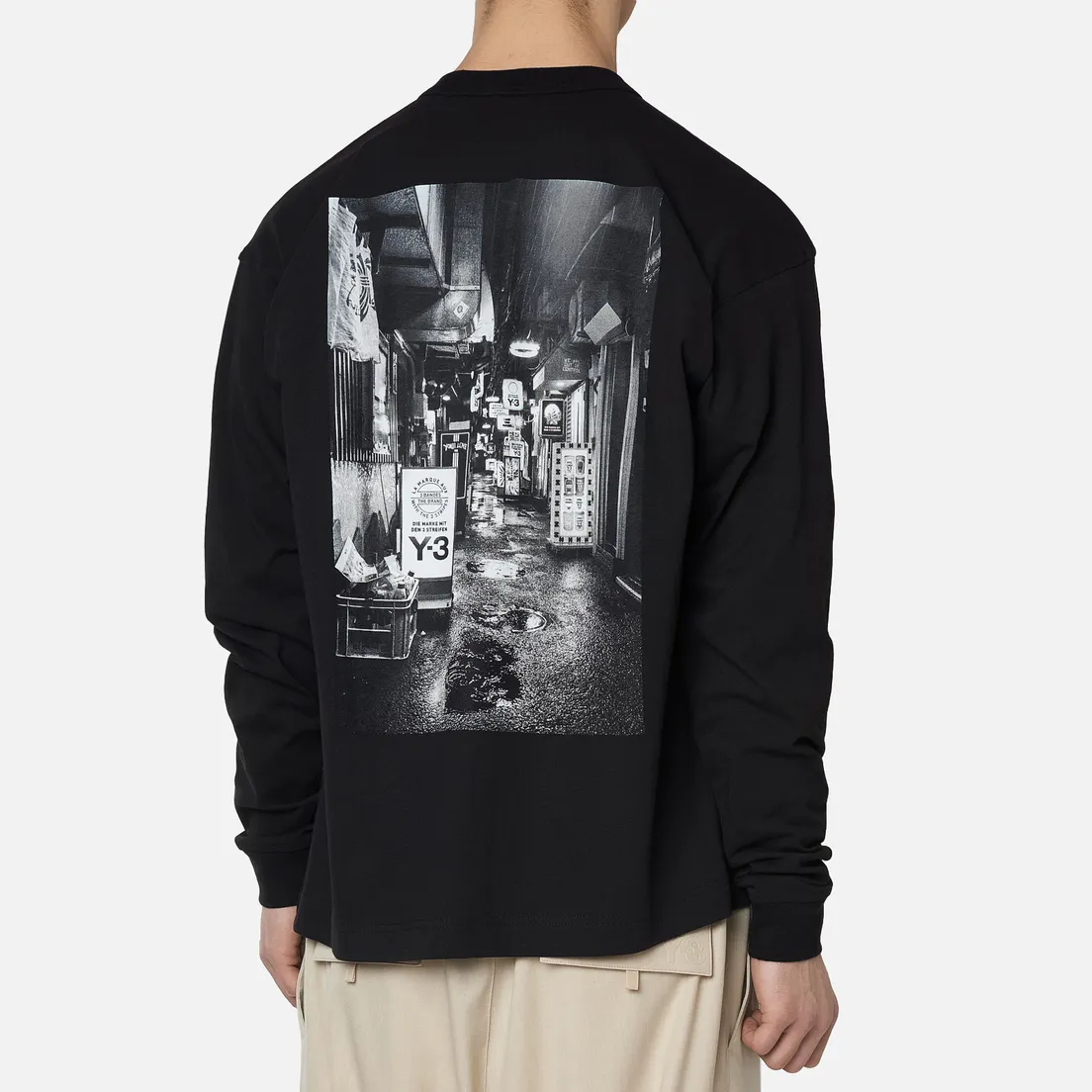 Y-3 Мужской лонгслив Alleway Graphic