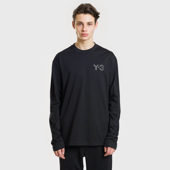 Мужской лонгслив Y-3 Double Logo Black