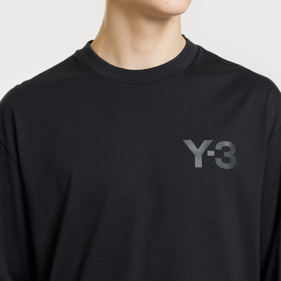 Мужской лонгслив Y-3 Double Logo Black