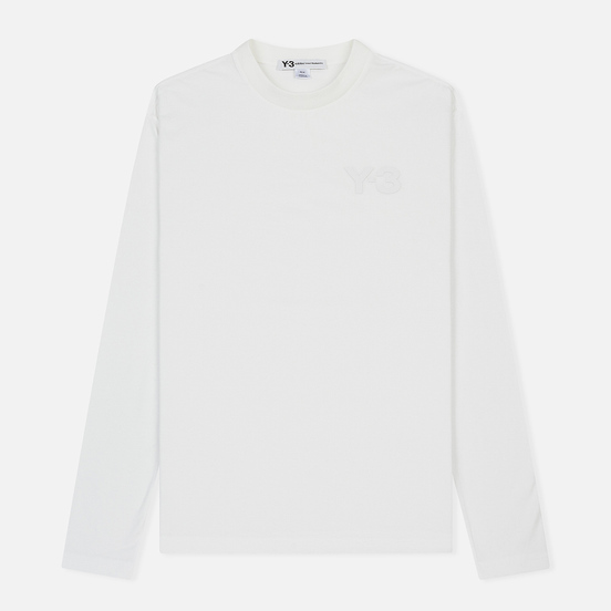 Мужской лонгслив Y-3 Double Logo Core White