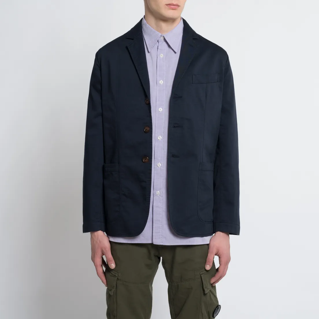 Universal Works Мужская куртка парка Military Workshirt Short Cotton/Nylon