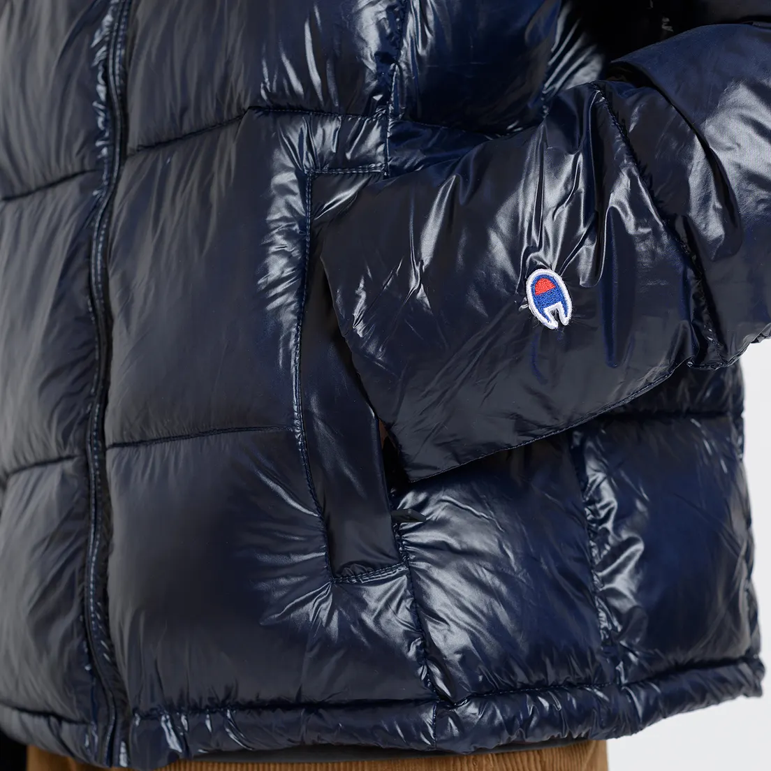 Champion Reverse Weave Мужской пуховик Padded Zip-Up Funnel Neck Hooded