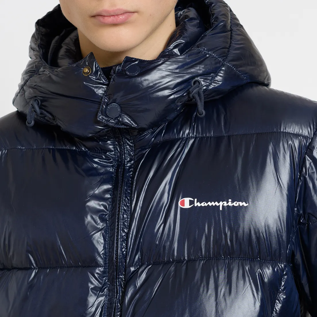 Champion Reverse Weave Мужской пуховик Padded Zip-Up Funnel Neck Hooded
