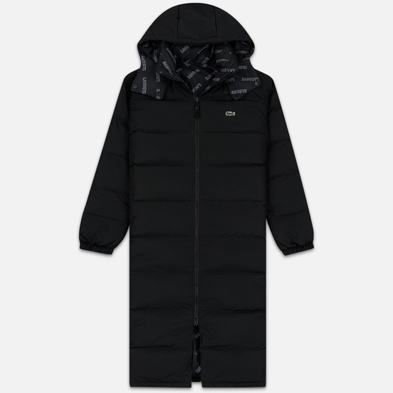 Мужской пуховик Lacoste Live Print Lining Long Reversible Black/Black/White