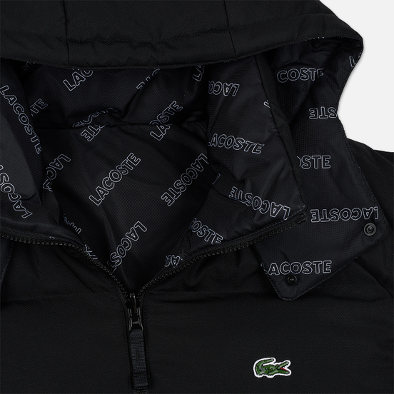 Мужской пуховик Lacoste Live Print Lining Long Reversible Black/Black/White
