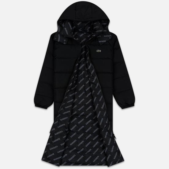 Мужской пуховик Lacoste Live Print Lining Long Reversible Black/Black/White