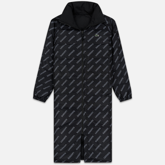 Мужской пуховик Lacoste Live Print Lining Long Reversible Black/Black/White