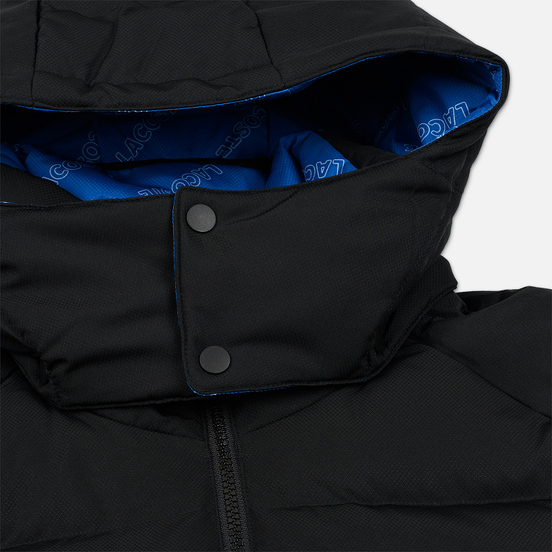 Мужской пуховик Lacoste Live Print Lining Short Reversible Black/Blue/White