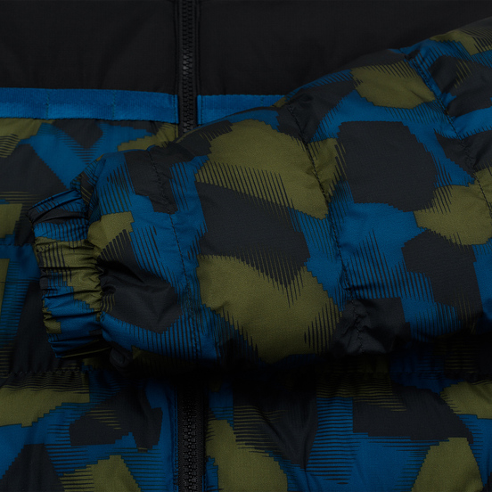 Мужской пуховик Lacoste Sport Colourblock Water-Resistant Black/Blue/Khaki Green