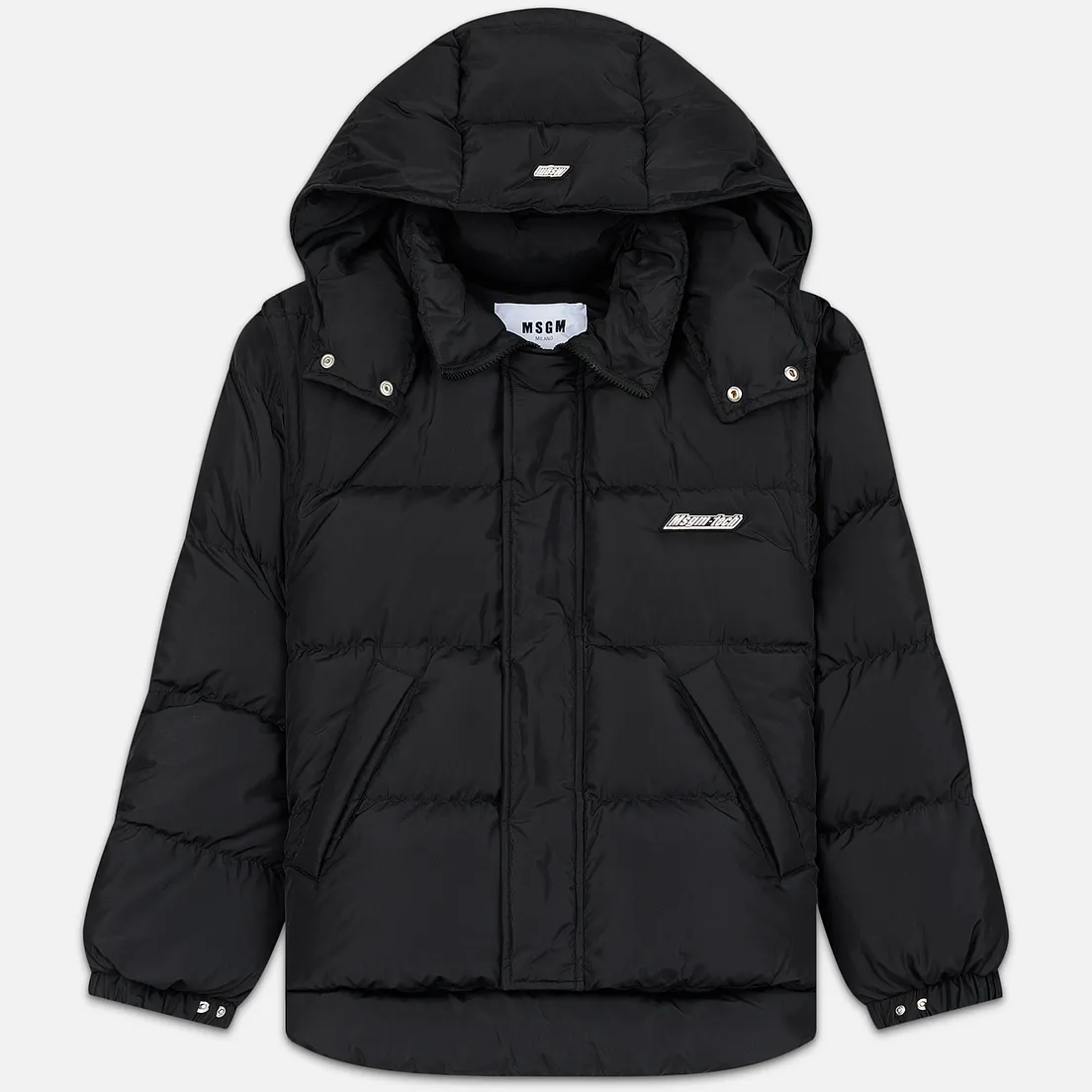 MSGM Мужской пуховик Cropped Down Hood