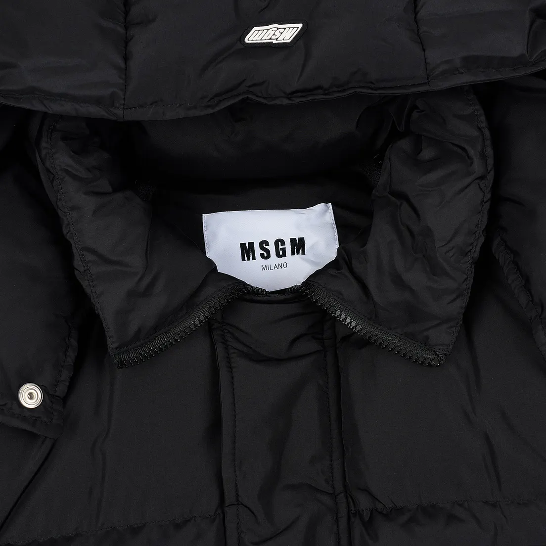 MSGM Мужской пуховик Cropped Down Hood