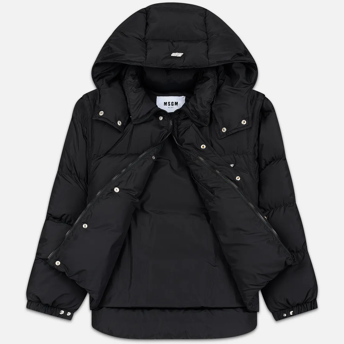 MSGM Мужской пуховик Cropped Down Hood
