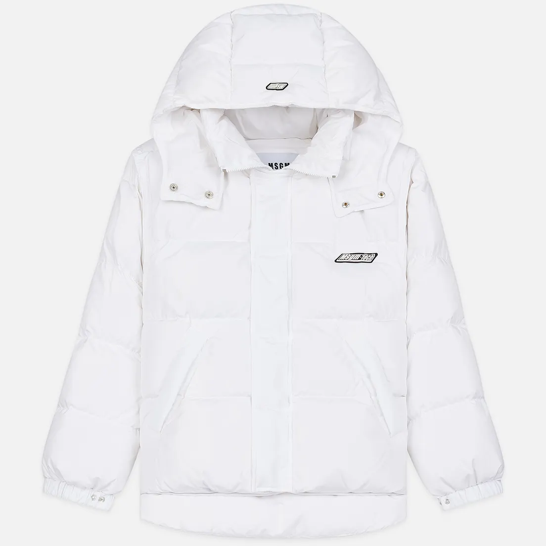 MSGM Мужской пуховик Cropped Down Hood