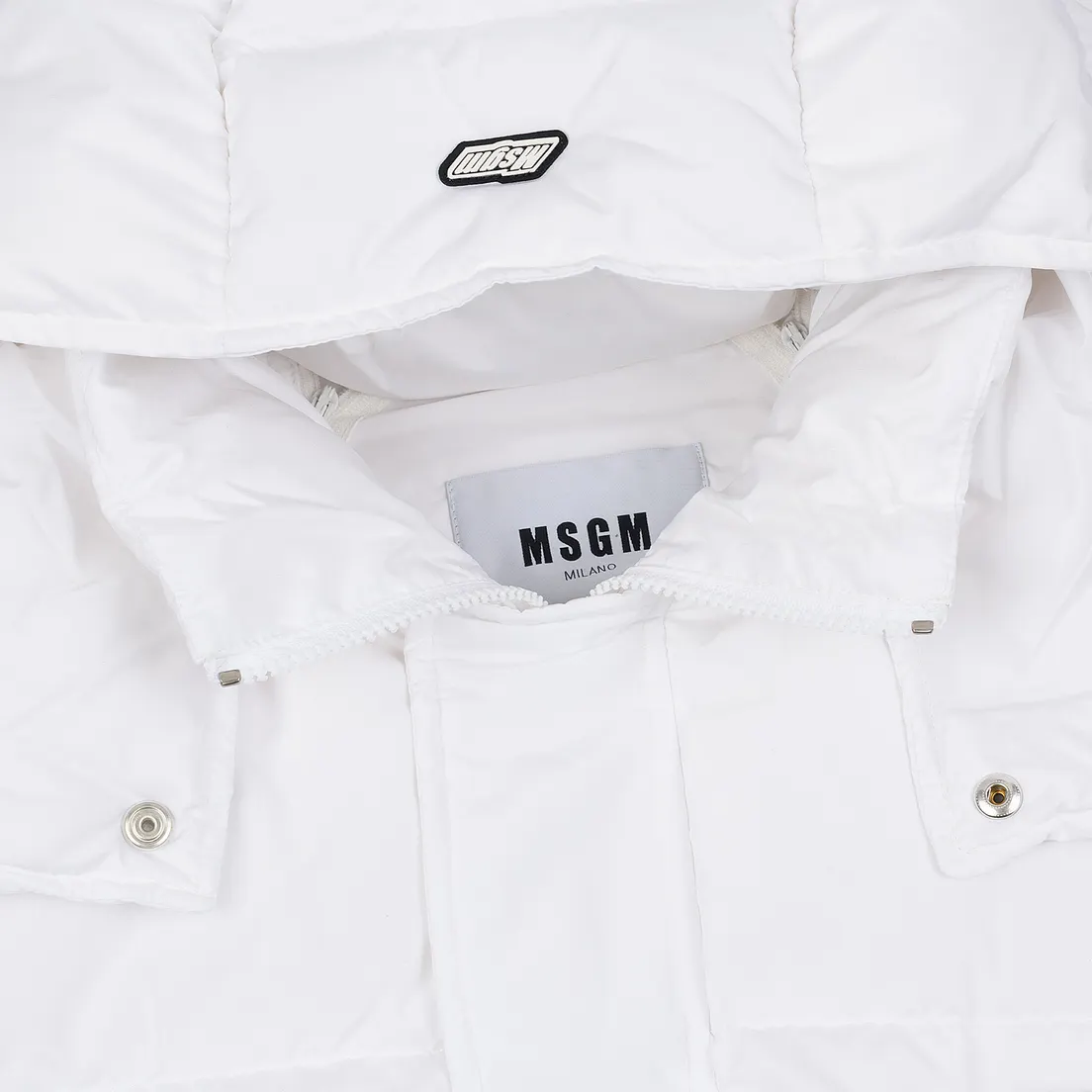 MSGM Мужской пуховик Cropped Down Hood