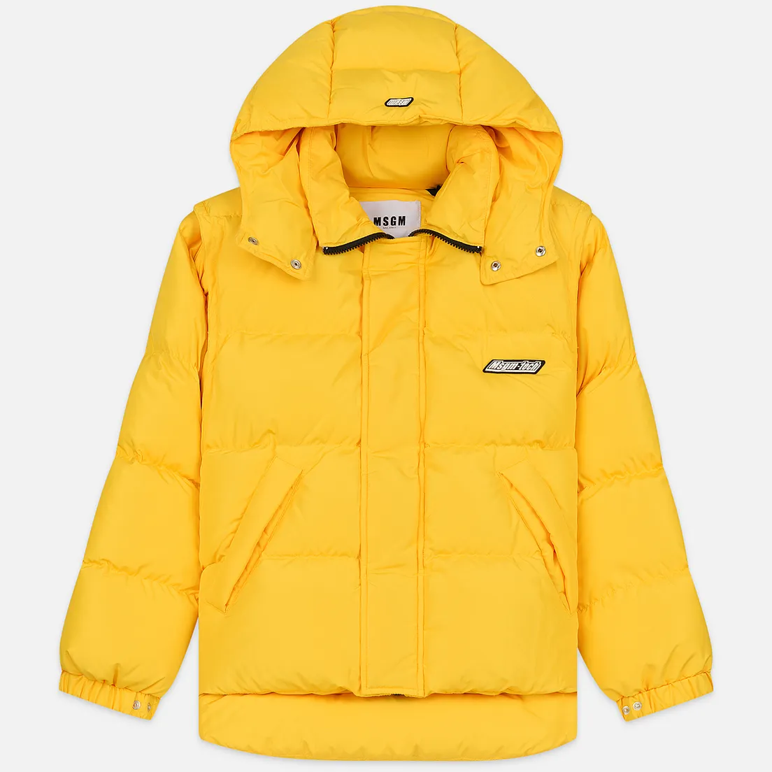 MSGM Мужской пуховик Cropped Down Hood