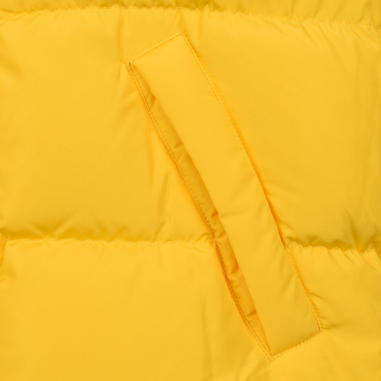 Мужской пуховик MSGM Cropped Down Hood Yellow