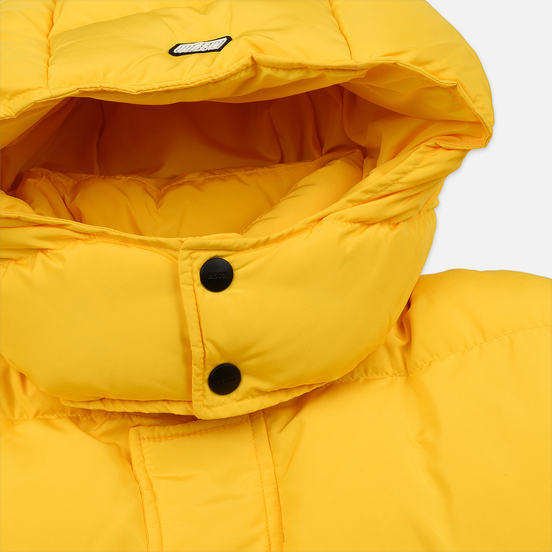 Мужской пуховик MSGM Cropped Down Hood Yellow