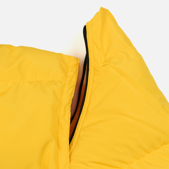 Мужской пуховик MSGM Cropped Down Hood Yellow