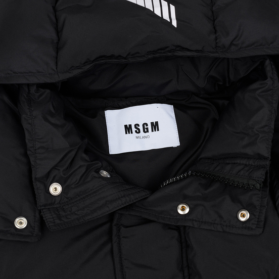 Мужской пуховик MSGM Tech Long Down Black