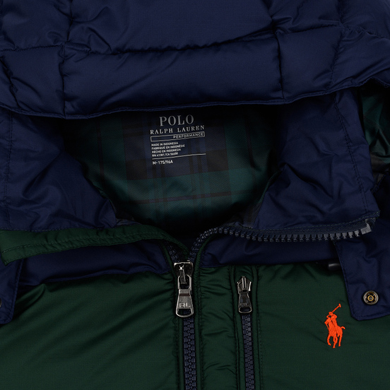 Мужской пуховик Polo Ralph Lauren El Cap Mid Weight Down College Green/Cruise Navy