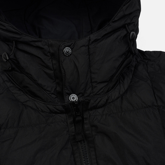Мужской пуховик Stone Island Crinkle Reps Lightweight Nylon Down Black
