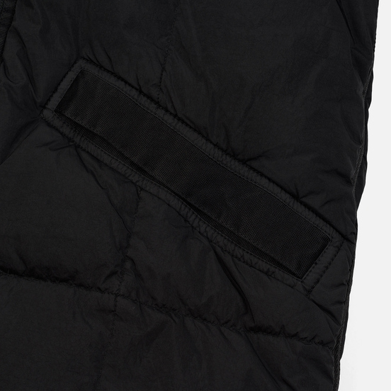 Мужской пуховик Stone Island Crinkle Reps Lightweight Nylon Down Black