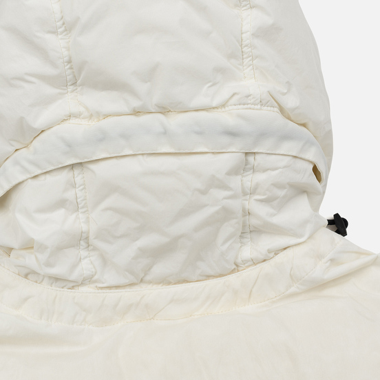 Мужской пуховик Stone Island Crinkle Reps Lightweight Nylon Down Natural White