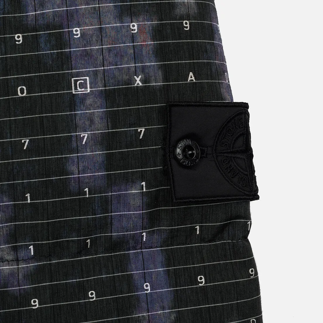 Stone Island Shadow Project Мужской пуховик DPM Chine Wool Long