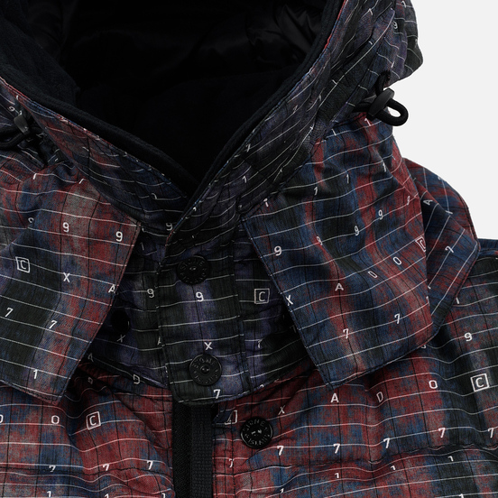 Мужской пуховик Stone Island Shadow Project DPM Chine Wool Long Black