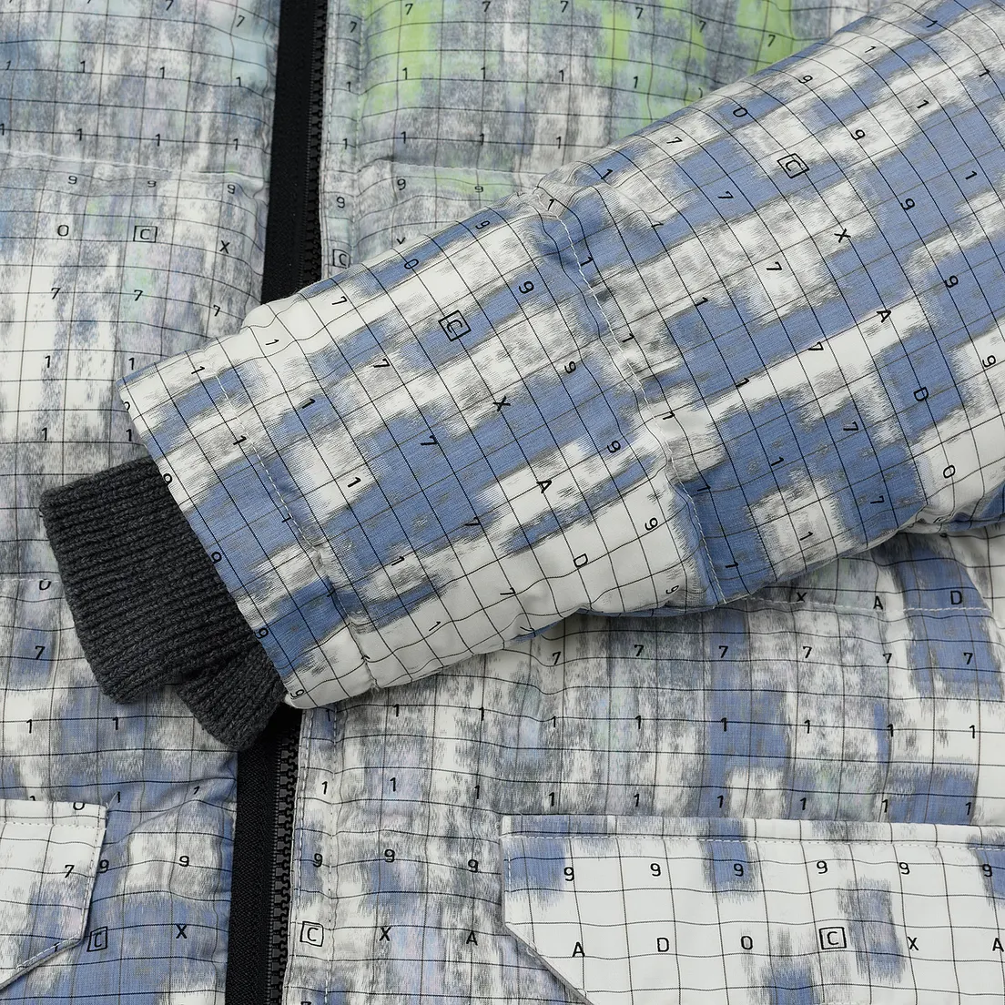 Stone Island Shadow Project Мужской пуховик DPM Chine Wool Long