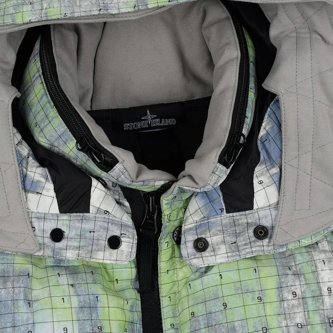 Stone Island Shadow Project Мужской пуховик DPM Chine Wool Long