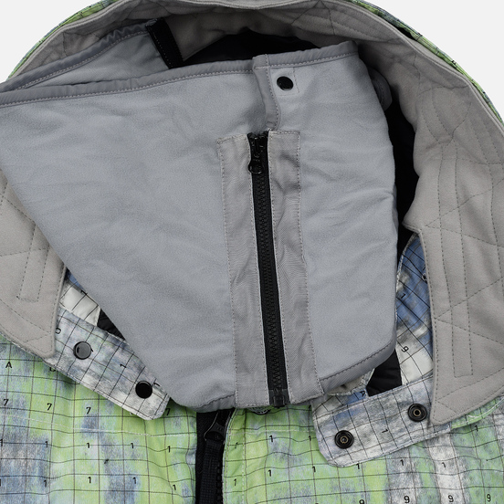 Мужской пуховик Stone Island Shadow Project DPM Chine Wool Long Pistachio