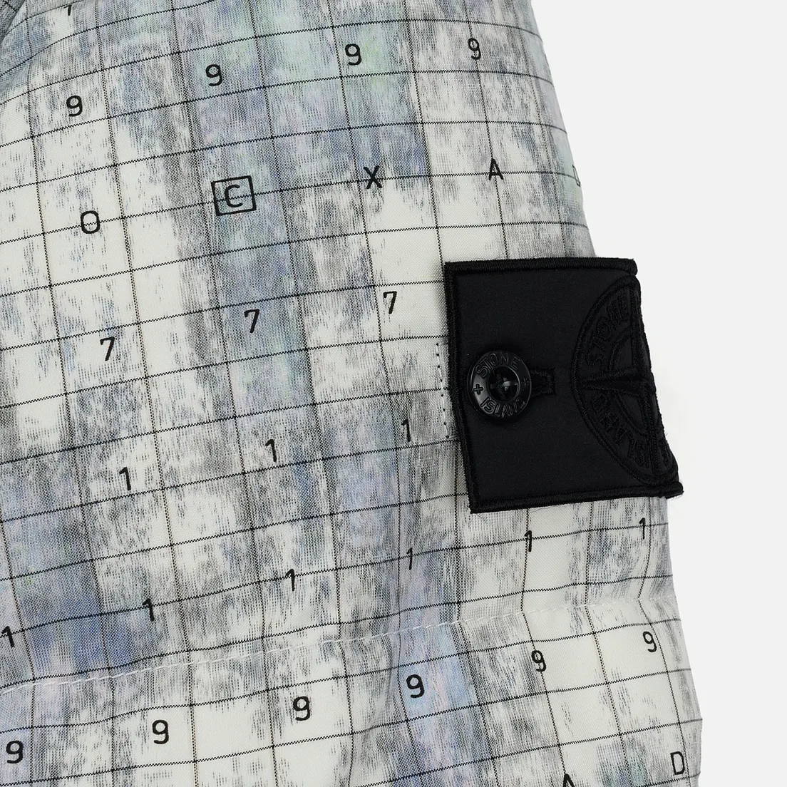 Stone Island Shadow Project Мужской пуховик DPM Chine Wool Long