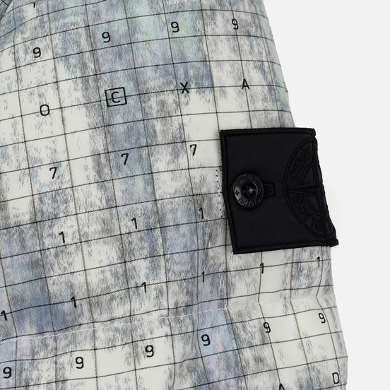 Мужской пуховик Stone Island Shadow Project DPM Chine Wool Long Pistachio
