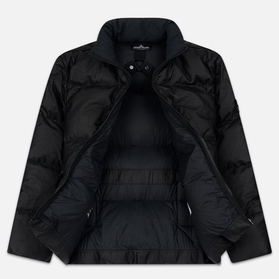 Мужской пуховик Stone Island Shadow Project Lasered Poly-Hide 2L Down Black