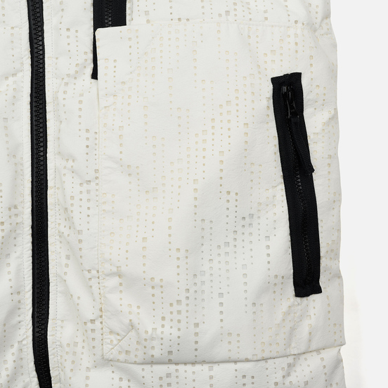 Мужской пуховик Stone Island Shadow Project Lasered Poly-Hide 2L Down Natural White