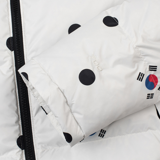 Мужской пуховик The North Face IC Nuptse Vapour Grey/Dot Print