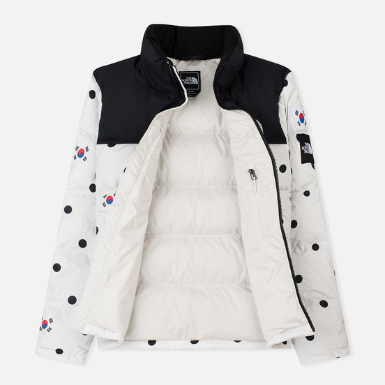 Мужской пуховик The North Face IC Nuptse Vapour Grey/Dot Print