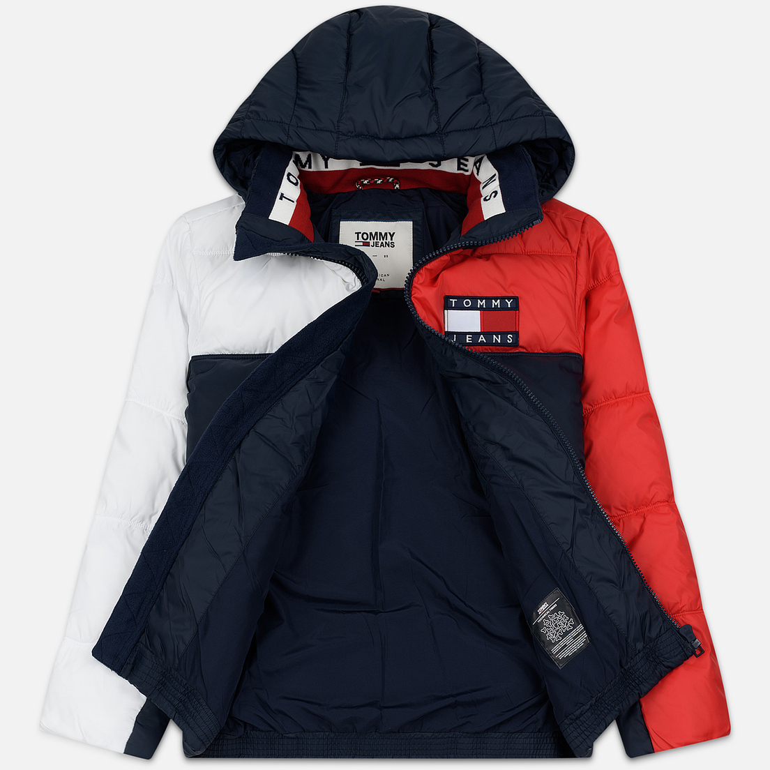 Tommy Jeans Мужской пуховик Essential Colour-Blocked Recycled Padded