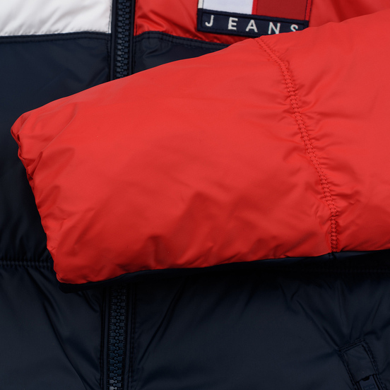 Мужской пуховик Tommy Jeans Essential Colour-Blocked Recycled Padded Black Iris/Multi