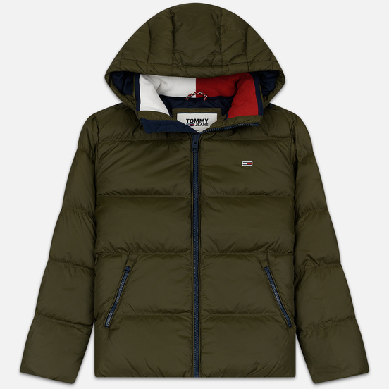 Мужской пуховик Tommy Jeans Essential Down Regular Fit Forest Night