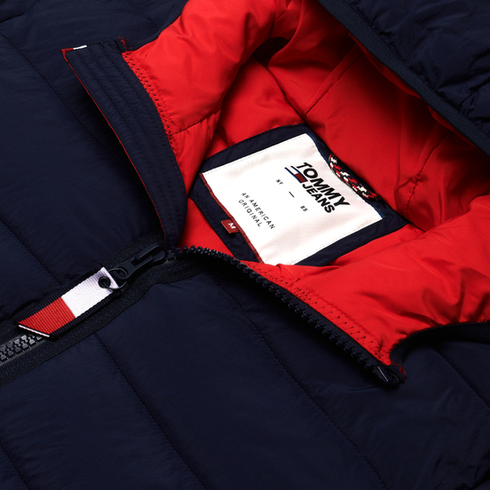 Мужской пуховик Tommy Jeans Essential Hooded Padded Black Iris