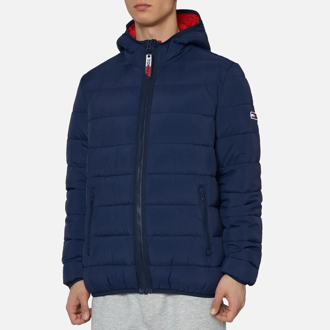 Tommy Jeans Мужской пуховик Essential Hooded Padded
