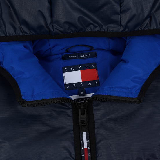 Мужской пуховик Tommy Jeans Flag Puffer Popover Navy Blazer/Multi