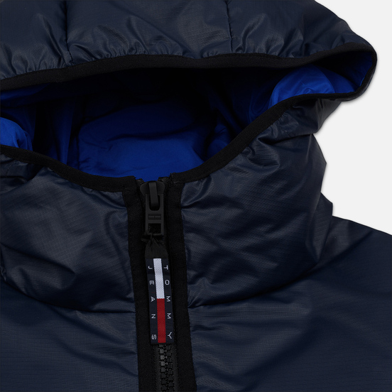 Мужской пуховик Tommy Jeans Flag Puffer Popover Navy Blazer/Multi