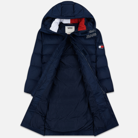 Мужской пуховик Tommy Jeans Long Padded Parka Black Iris