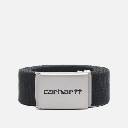 Ремень Carhartt WIP Clip Chrome, цвет чёрный