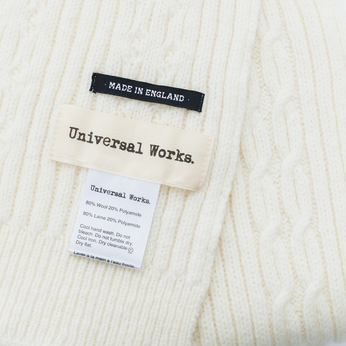 Universal Works Шарф Long Soft Wool Cable