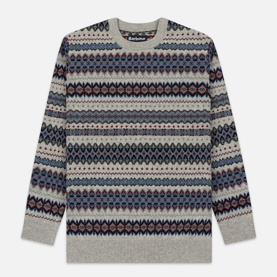 Мужской свитер Barbour Case Fairisle Crew Fog